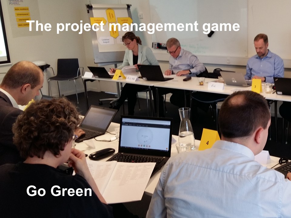 PC-based project management game